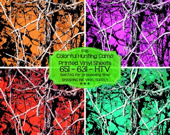 Colorful Hunting Camo Vinyl/Printed Heat Transfer Vinyl/Pattern Vinyl/Printed 651 Vinyl/Printed 631 Vinyl/Printed Outdoor Vinyl/Printed HTV