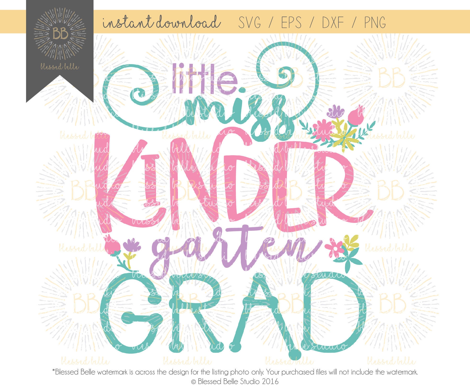 Download Little Miss Kindergarten Grad SVG kindergarten graduation