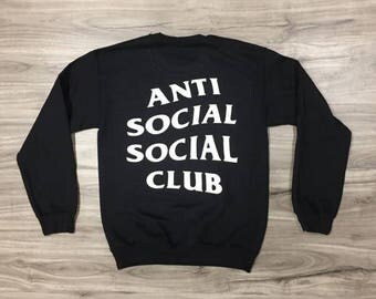 anti social social club sweater
