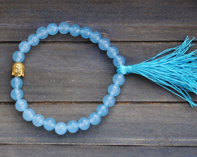 Summer Aquamarin Bracelet, Buddha Head With Tassle Bracelet, Bracelet, Bracelet, Bracelet, Turmalin Hiresh Small Dark Bracelet, Yoga Yoga Gift