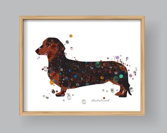 dachshund watercolor | etsy dachshund watercolor | etsy
