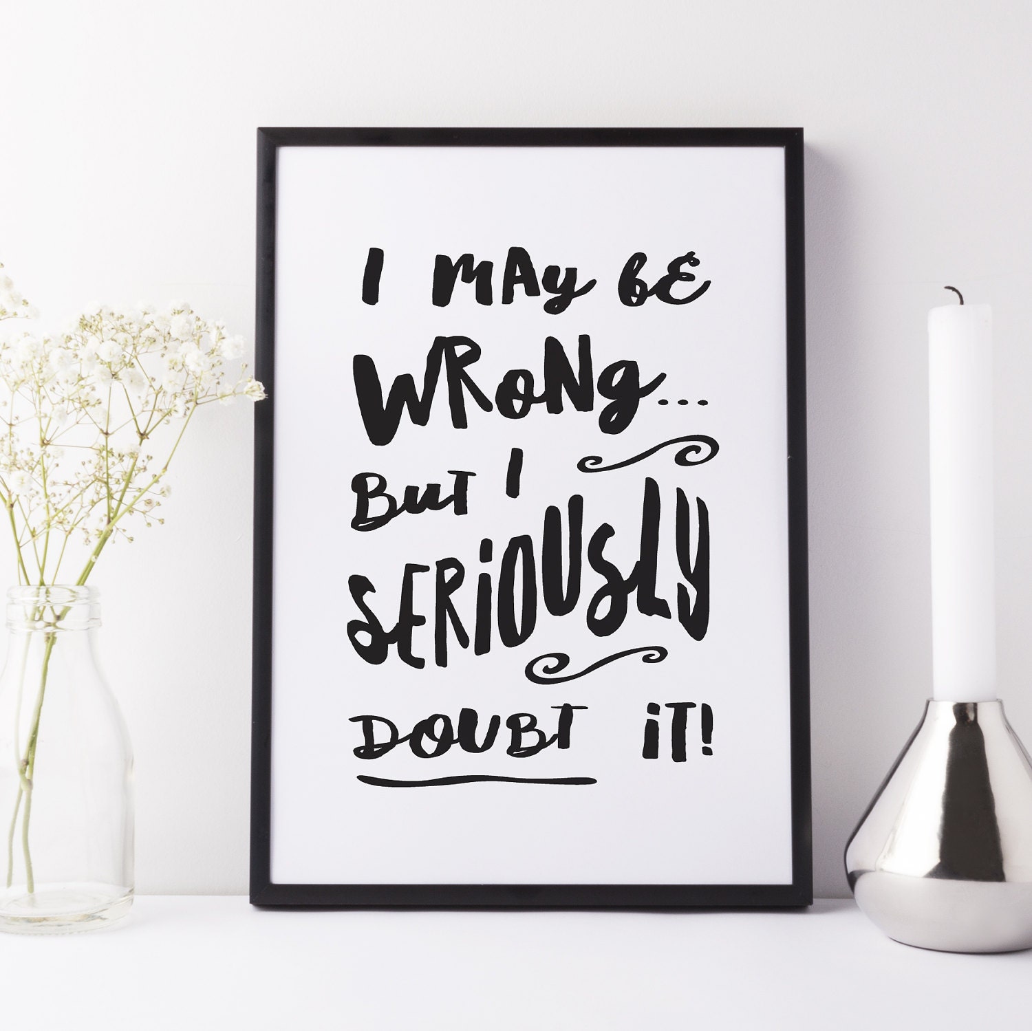 Funny Wall Art Sarcastic Art Mancave Art Funny Gift Wall