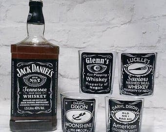 The Walking Dead Whiskey Glasses