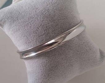 Hair Tie Cuff Bracelet in Silver