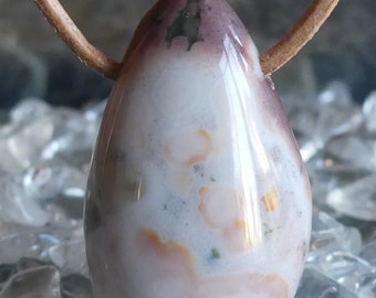 Orbicular Ocean Jasper Pendant 0,434 oz Madagascar
