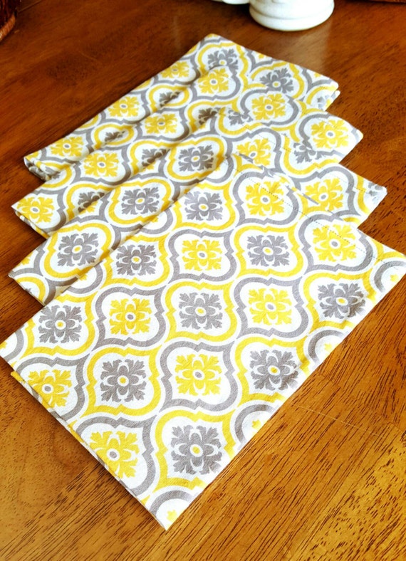 utopia bedding cloth napkins yellow