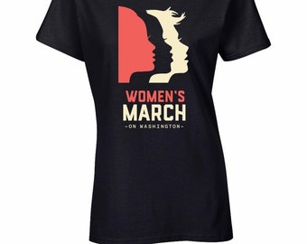Women's March On Washington T-Shirt WOMEN BLACK Shirt