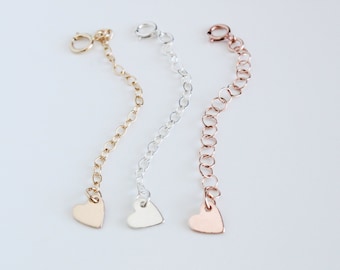 Adjust your Necklace or Bracelet in Length / Necklaces and Bracelets Extender / Removable extender, Silver,Gold & Rose Gold