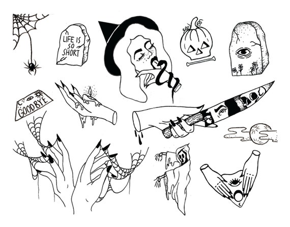 Items similar to Halloween/Horror Flash Sheet Print by Chloe Pinnock on ...