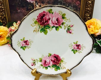 Royal Albert "American Beauty" dessert plate.