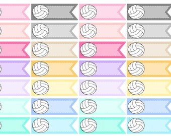 Volleyball Planner Stickers | Planner Stickers, Sports Planner Stickers