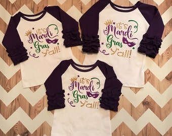 girls mardi gras shirt