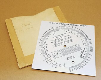 Vintage Cox's Stadia Computer, W. & L.E. Gurley