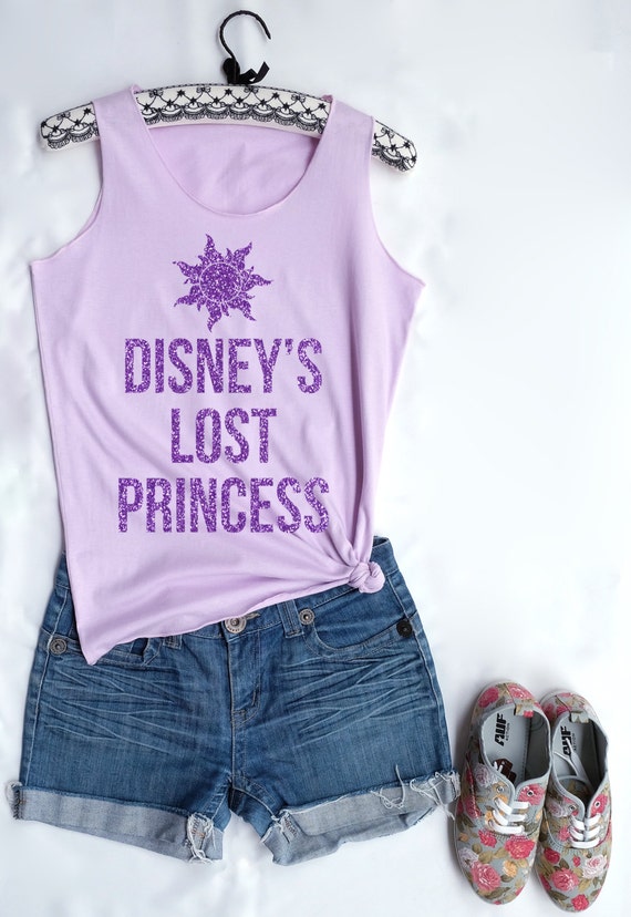 Purple Glitter Disney's Lost Princess. Disney theme.