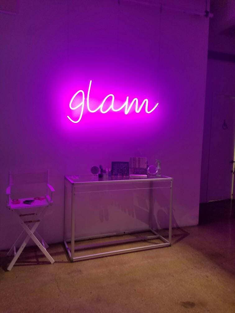 neon led signs sign bedroom glam lights decor rooms salon dream aesthetic inspiration bedrooms diy quote afkomstig van sold