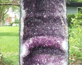Purple Matrix 26" Amethyst Geode Cathedral - 79 lbs