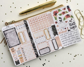 Grace Kelly Traveler's Notebook Pocket Size Traveler's Notebook Planner Sticker Insert, Field Notes Insert, TN Insert