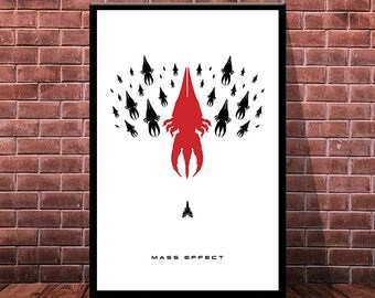 Mass Effect Poster, 5 Sizes Included, Instant Download, Digital Prints, Mass Effect Reapers, Mass Effect Poster, Mass Effect Prints