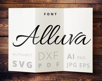 Cursive svg font cuttable letters for Silhouette Cameo, Cricut Explore, Vinyl Cutter, Heat Press Transfer svg files dxf jpeg png