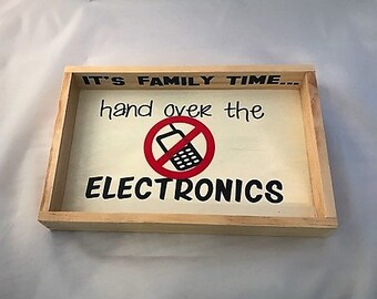 Hand Over Electronics Tray
