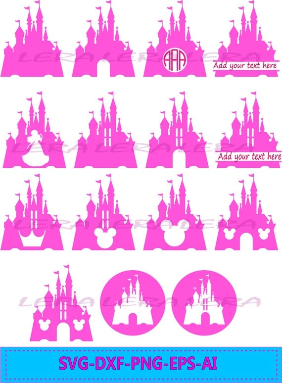 Download 60 % OFF, Disney Castle Svg, Monogram Castle SVG Frames ...