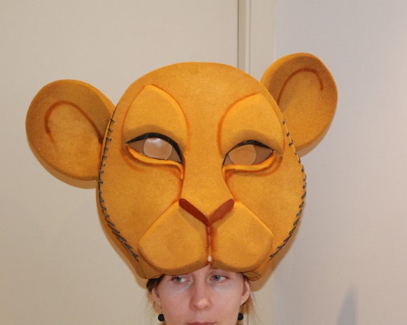 Nala headdress foam mask lion king musical costume by FoamMasksArt