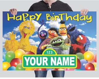 BANNER - Sesame Street Birthday Banner