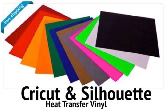 Cricut & Silhouette Heat Transfer Vinyl 20 SHEETS of