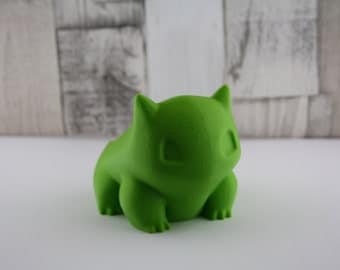 3D Printed Bulbasaur Planter. Pokemon inspired succulent/ cactus inspired planter