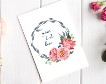 Personalised Mothers Day Card – Custom Card - Hand-Lettered Original Cards – Luxury Cards – Mum - Mam - Mummy - Mama - Mom