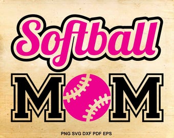 Softball mom svg files, Softball svg, Softball shirt design, Baseball svg, Cut files for silhouette, Files for cricut, eps dxf png svg pdf