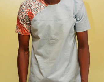 Patterned sleeve casuals