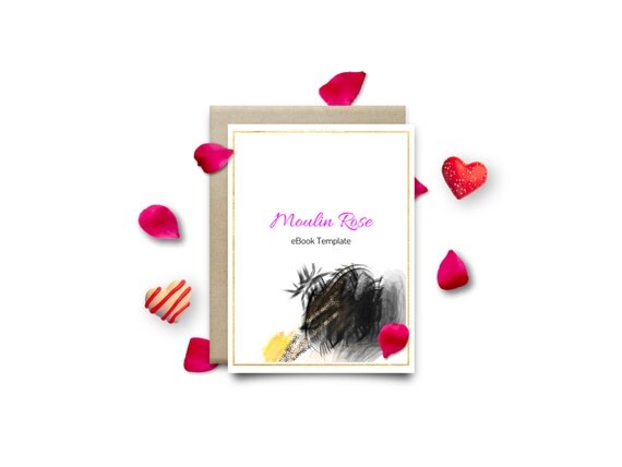 MOULIN Rose | Feminine | Customizable | eBook Template | Google Docs / Windows Word DOCX / Mac Pages / A4 / Letter Available