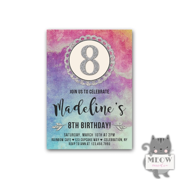 8Th Birthday Party Invitations 7