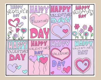 Items Similar To Funny Printable Valentine's Day Cards (Pack Of 6) On Etsy