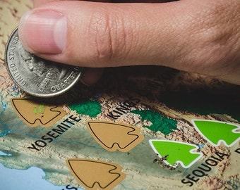 The National Parks Scratch Off Travel Map by Mappinners