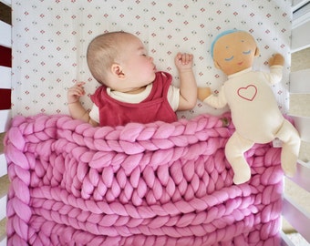Chunky Baby Blanket | Newborn Chunky Blanket | Nursery Decor | Australian Made