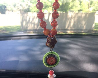 Orange RearView Mirror Charm/Accessory