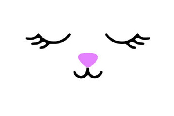 Download Easter Bunny Face Digital Download Cricut Silhouette