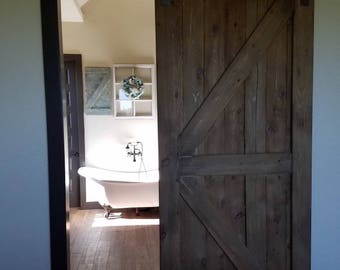 Sliding barn door built to order