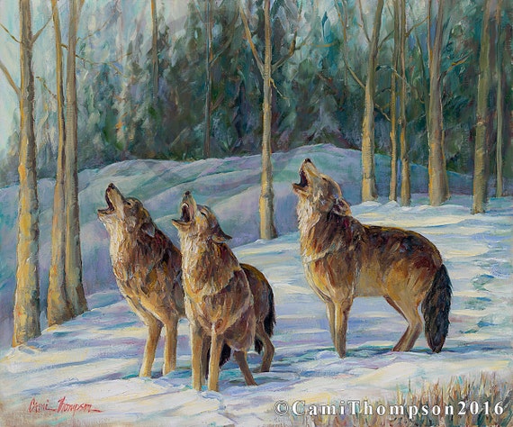 Wolves The Calling howling together pack life winter snow