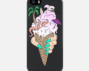 Zombie iPhone Case, Ice Cream iPhone Case, Funny Phone Case, iPhone 6 Case, iPhone 5S Case, iPhone 6 Plus Case, Phone Cover, iPhone 7 Case