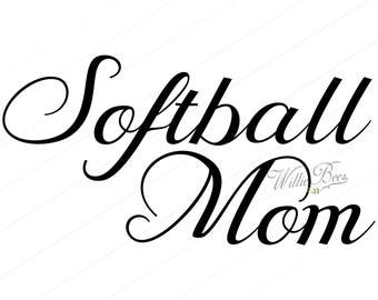 Download Softball word art | Etsy
