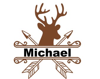 Deer Decal, Deer Yeti Decal, Hunting Decal, Deer Car Decal, Family Car Decal, Deer Name Decal, Deer Tumbler Sticker, Hunting Stickers