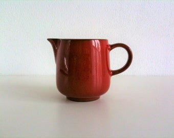 Beautiful red Creamer of Friesland, Ceracron, Melitta, 70s, vintage mid century