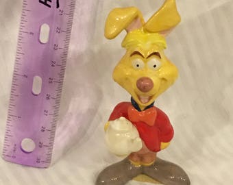 The March Hare Yellow Rabbit Disney Alice in Wonderland Figurine