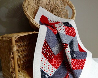 Red and black quilt | Etsy