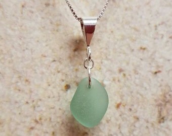 Simple Seafoam Green Sea Glass Necklace- FREE SHIPPING!