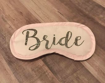 Bride Sleep Mask I Sleep Mask I Satin Sleep Mask I Personalized Sleep Mask