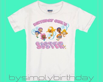 Sister Bubble Guppies Birthday, Bubble Guppies Shirt, Family Shirts, Parents Shirts, Boy's Birthday Shirt, Matching Family Shirts